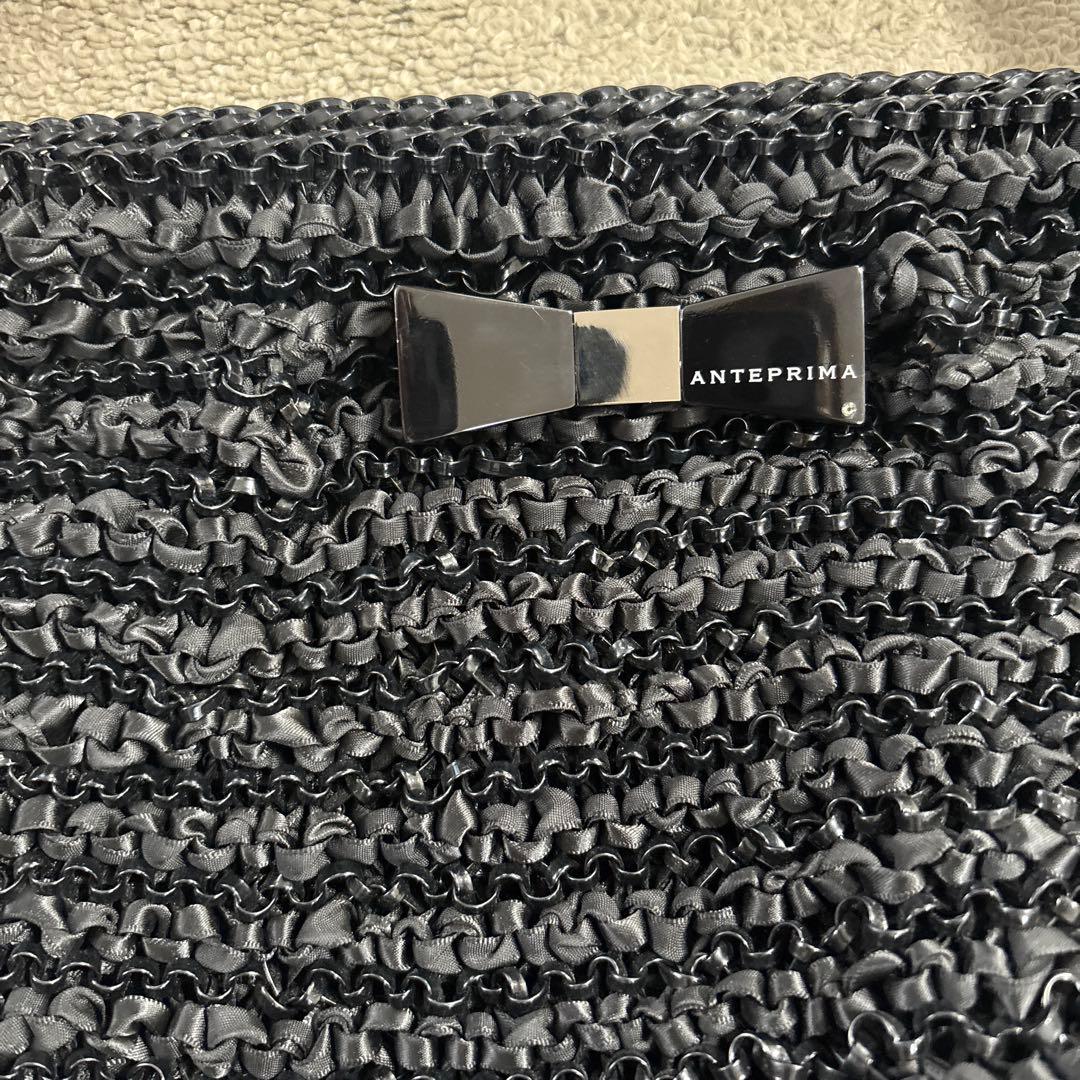 ANTEPRIMA ブラック 編みバッグ