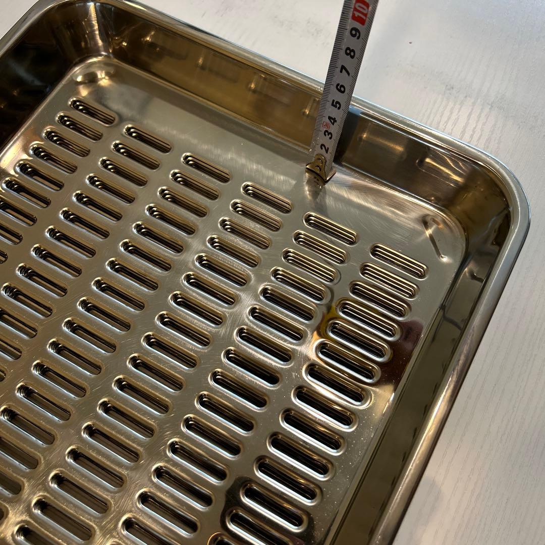 ステンレス製オーブントレー 4枚セット