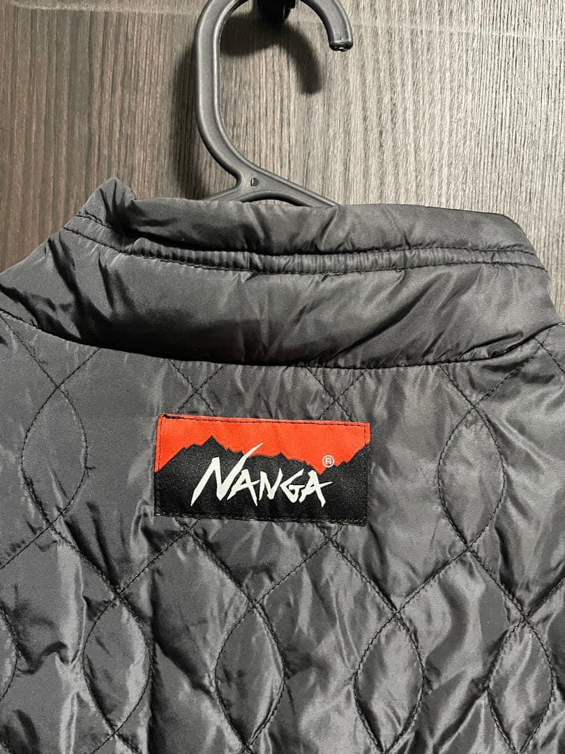 【美品】KEBOZ×NANGA コラボ　リバーシブル　ダウンベスト　黒　M