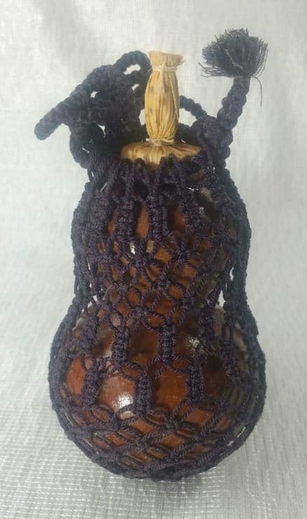 『籠師・和田鱗司』作　茶籠　御所籠一式　茶道具　共箱 7711