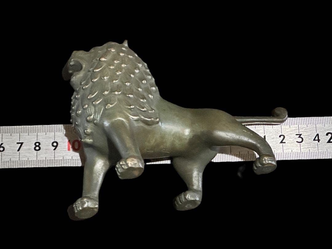 銅製 獅子置物 香取正彦 重要無形文化財 人間国宝
