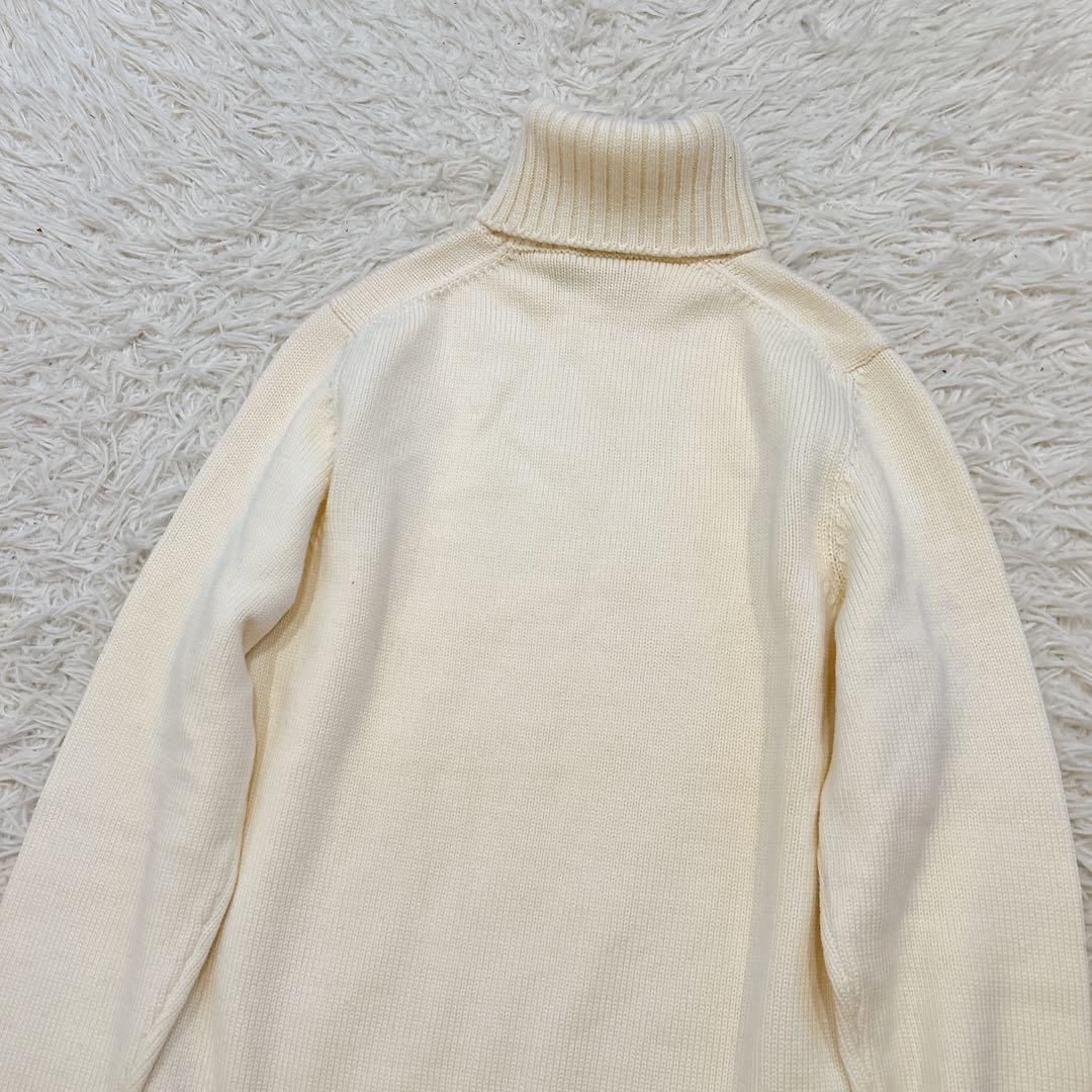 美品 ZANONE ザノーネ ミドルゲージ タートルネックセーター 46