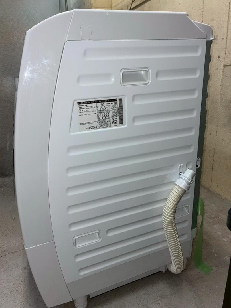 HITACHI 日立 ドラム式洗濯機 BD-SV110GR 右開き