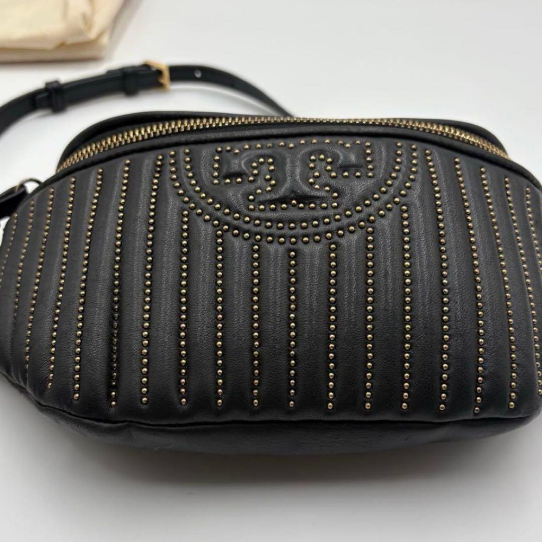 【良品✨】tory burch トリーバーチ　ボディバッグ　ウエストポーチ　黒