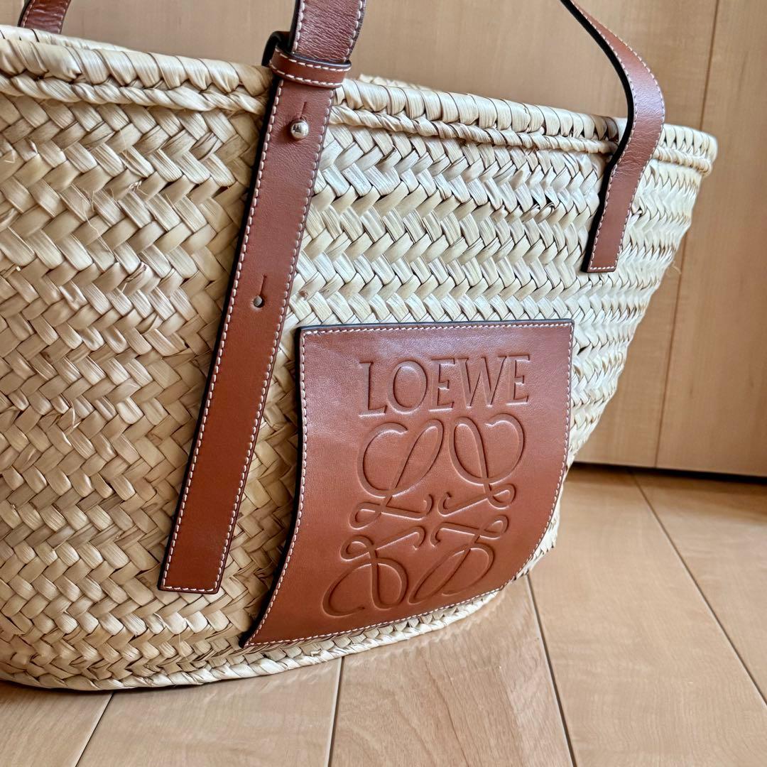 LOEWEロエベ バスケット かごバッグ ナチュラル/ブラウン 保存袋