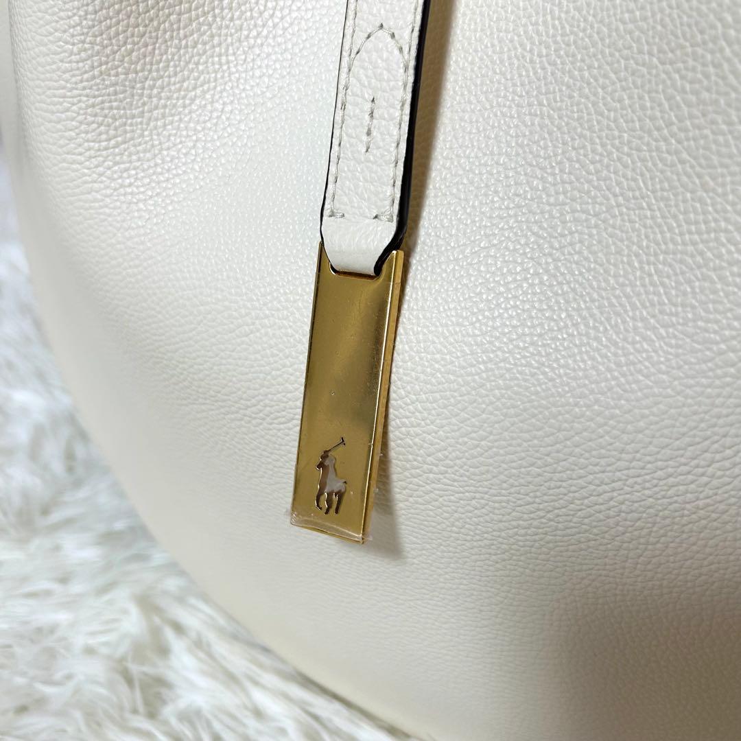 未使用級✨ポロラルフローレン Polo IDレザーラージショルダーバッグ