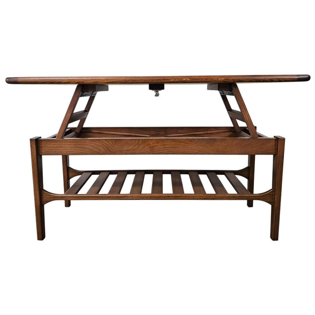 ジャーナルスタンダードファニチャー アルベスタ リフティングテーブル オーク