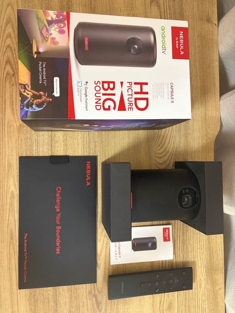 NEBULA CAPSULE II プロジェクター（USB充電器・ケーブル無）