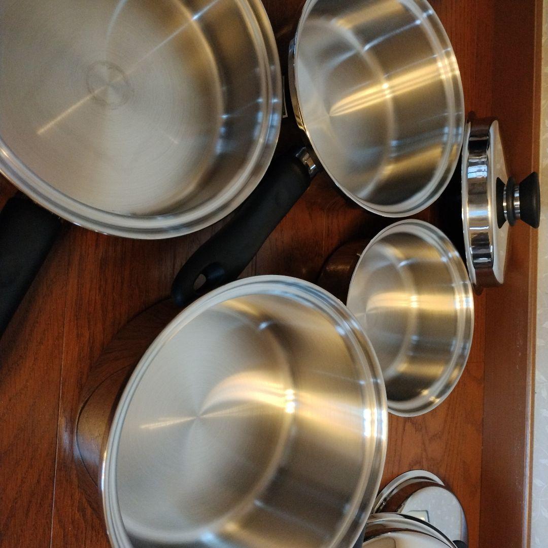 お値下げ　未使用　Amwayステンレス鍋・ソースパンセット