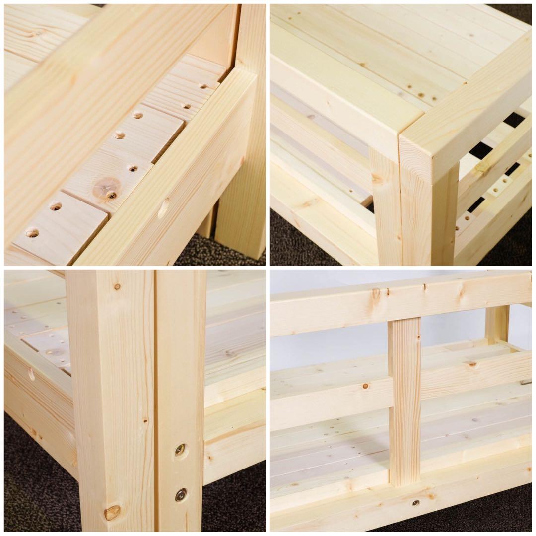 B 新品 北欧 パイン材 ソファベッド ブラウン すのこベッド ソファ ベッド