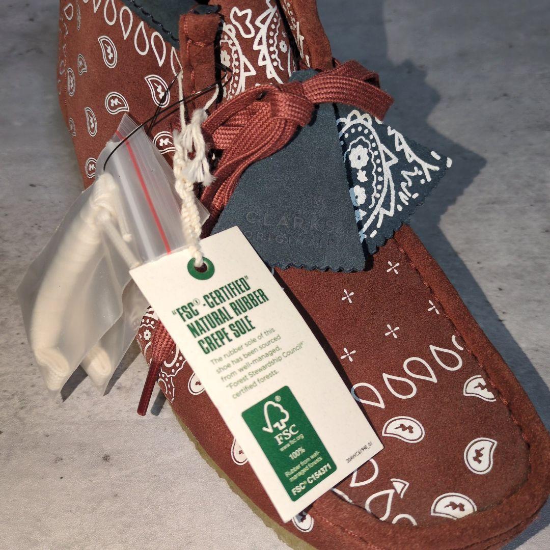 新品✨【Clarks】Wallabee☆ペイズリー☆UK7