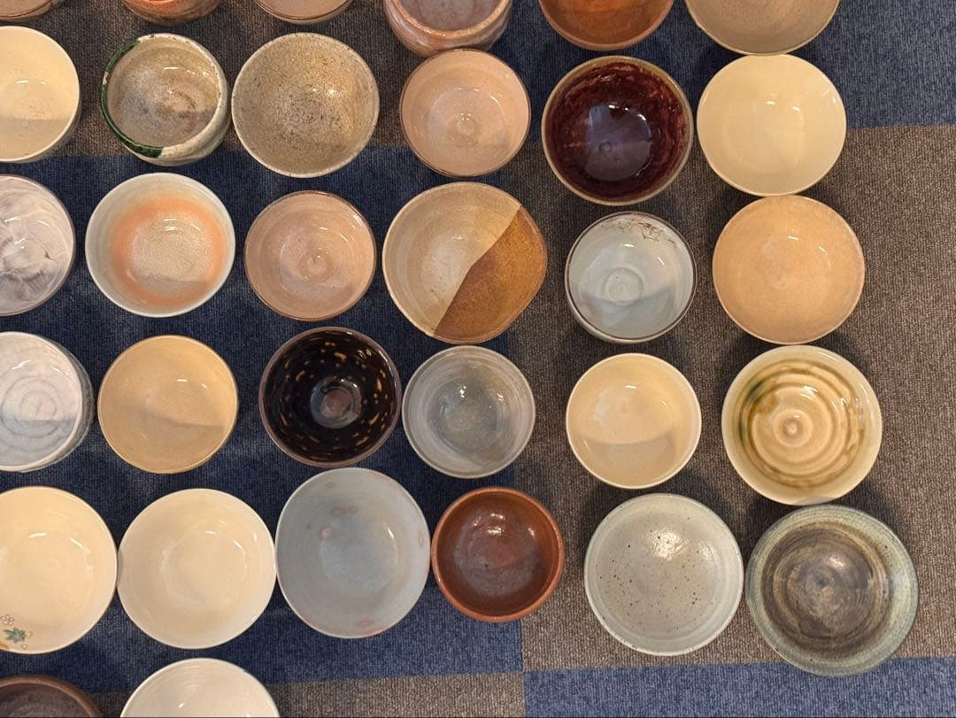 茶碗 抹茶碗 数茶碗 まとめて 60点 茶道具 箱無し 陶器 色絵 いろいろ