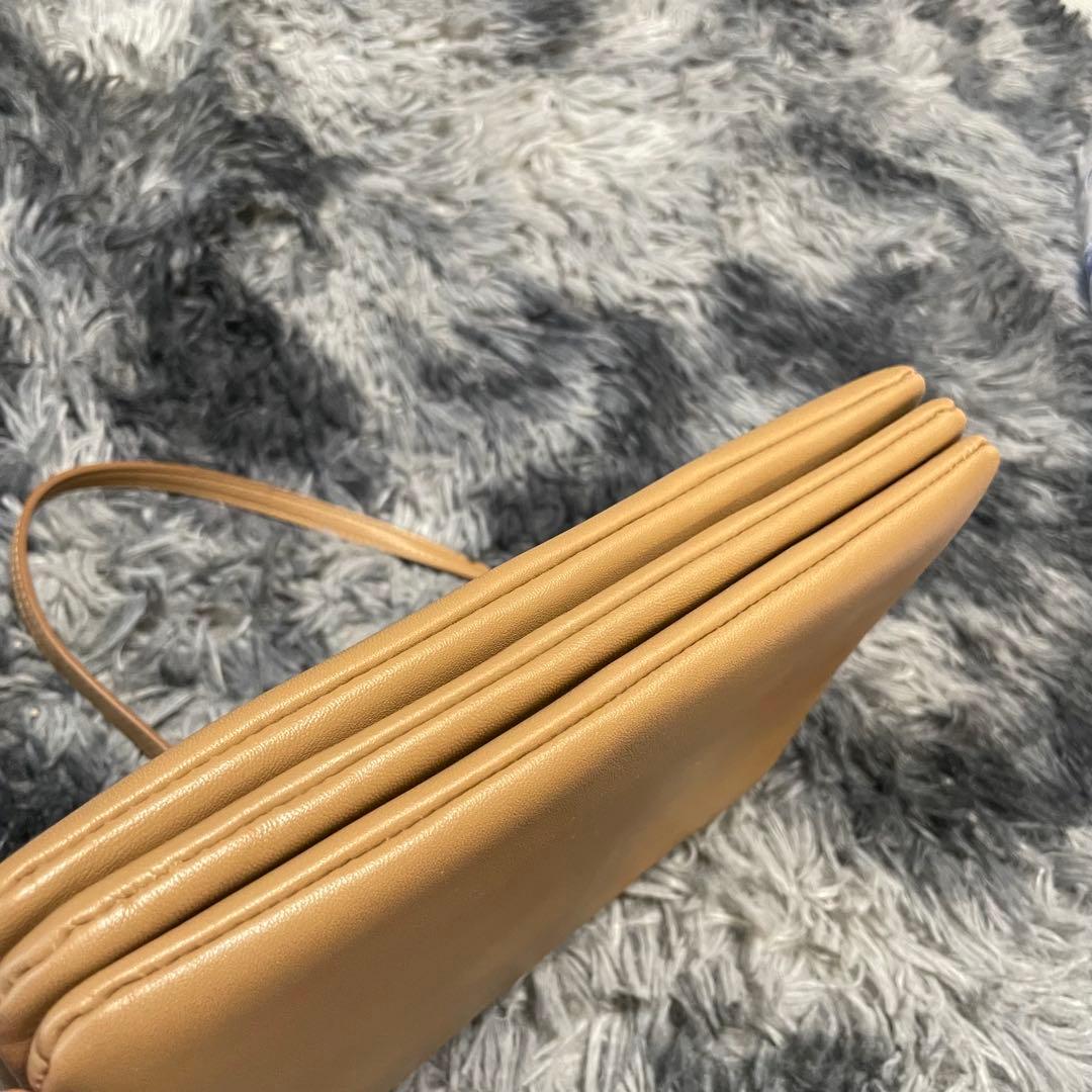 1度使用美品 CELINE セリーヌ ラムスキン キャメル トリコ バッグ