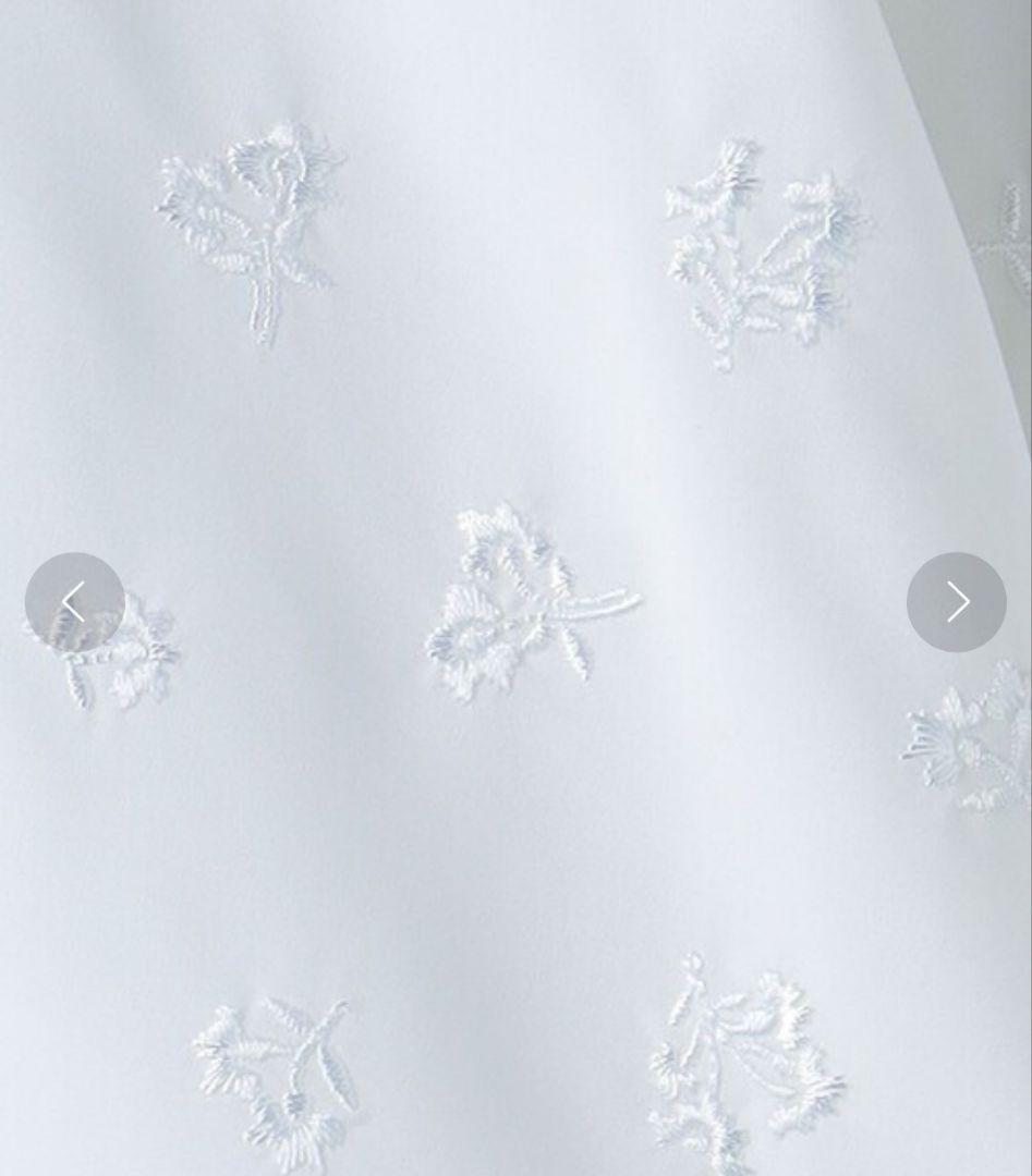 UNITED ARROWS　エンブロイダリー コンビ ドルマンブラウス