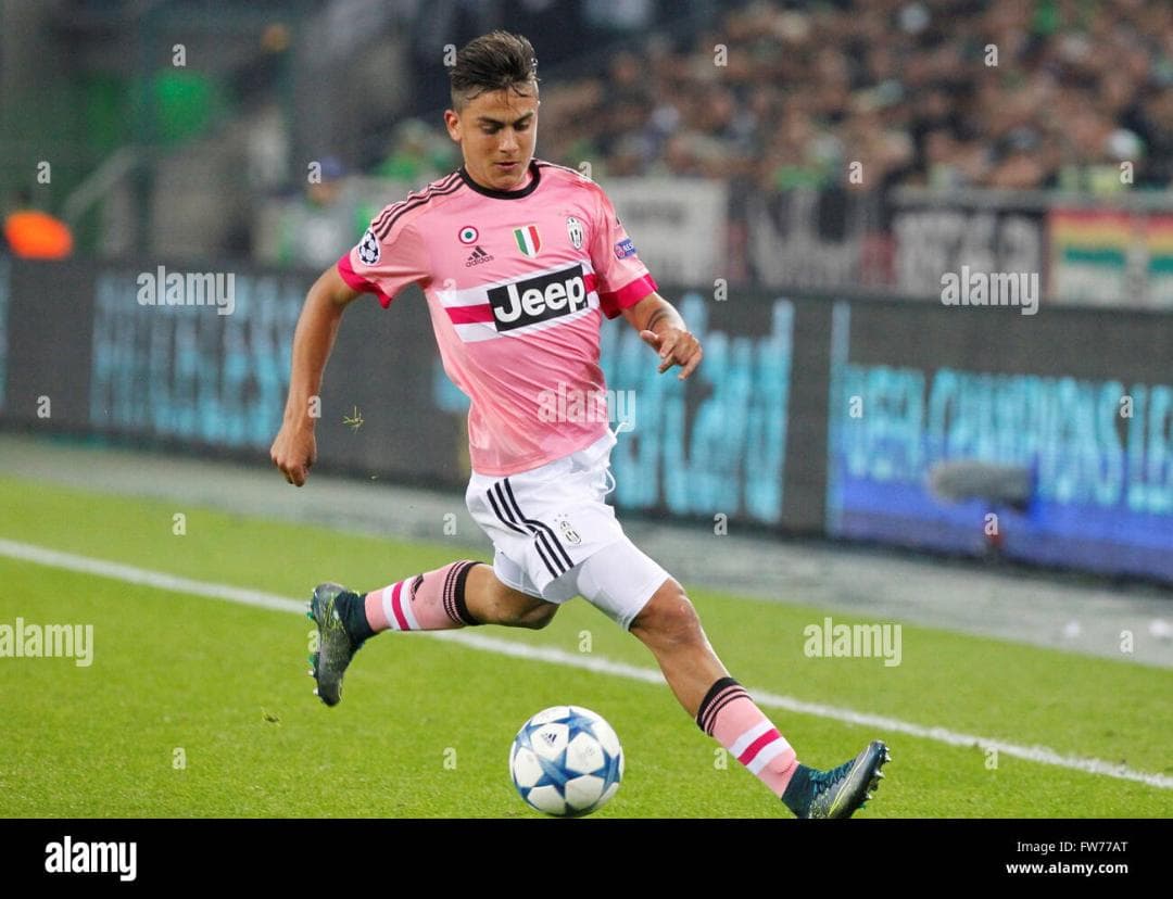 公式ユニフォーム ユベントス ディバラ 15-16 アウェイ CL パッチ全部入