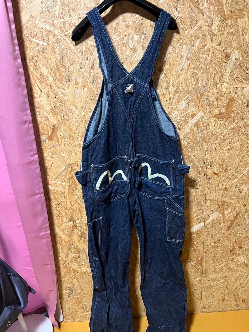 ★希少★EVISU エヴィス カンガルー デニムオーバーオール 32
