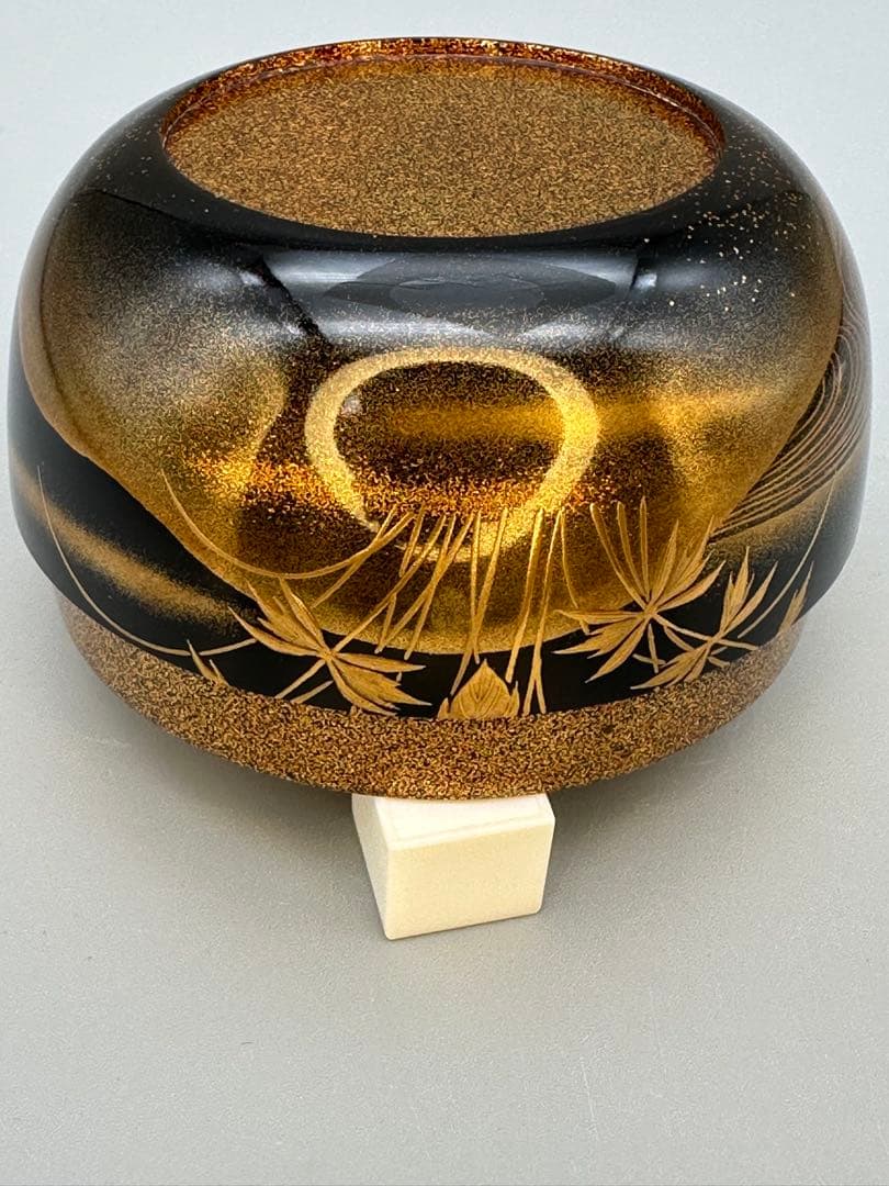 茶道具　棗　清瀬一光　秋草蒔絵平棗