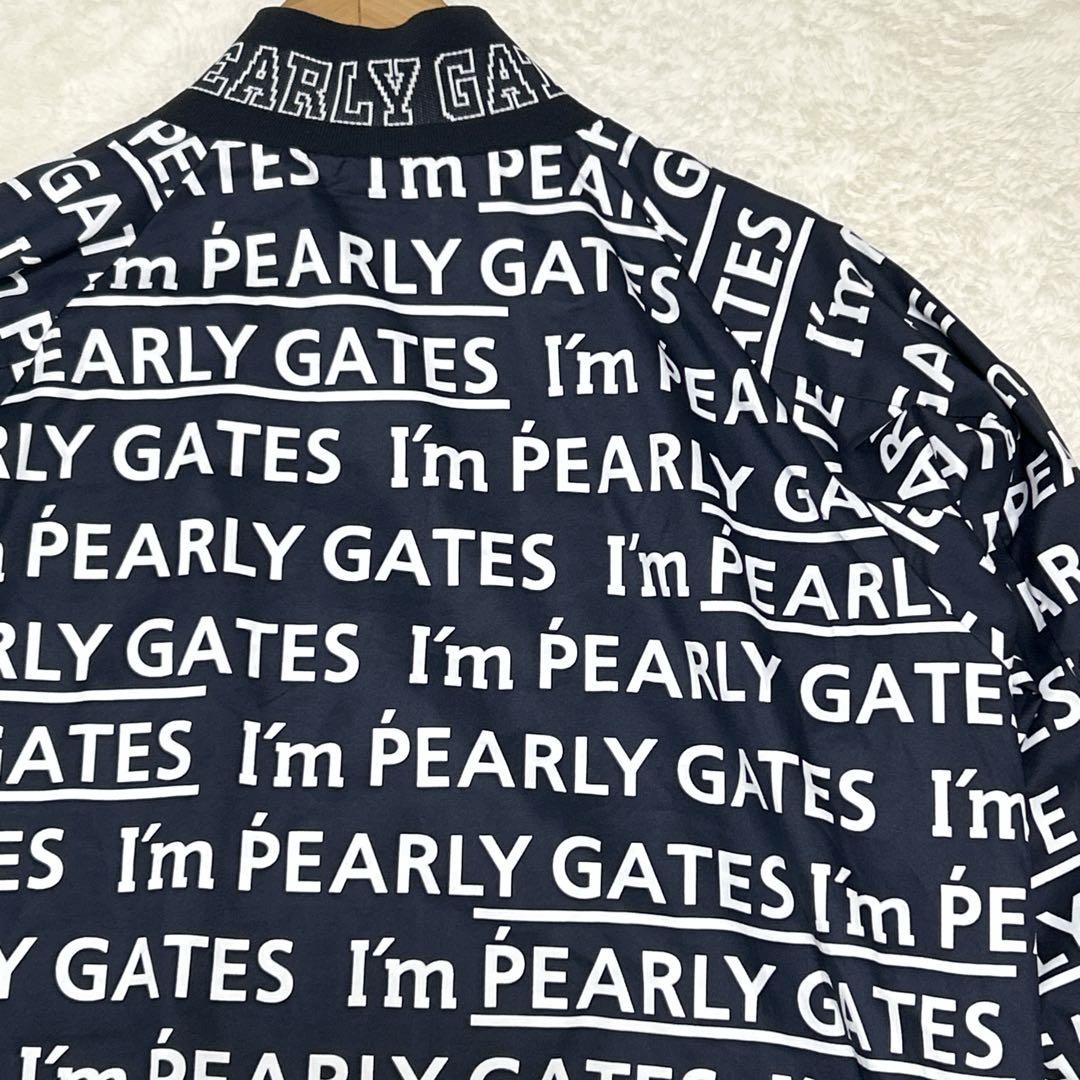 PEARLY GATES パーリーゲイツ ロゴ総柄 ゴルフジャケット ブルゾン
