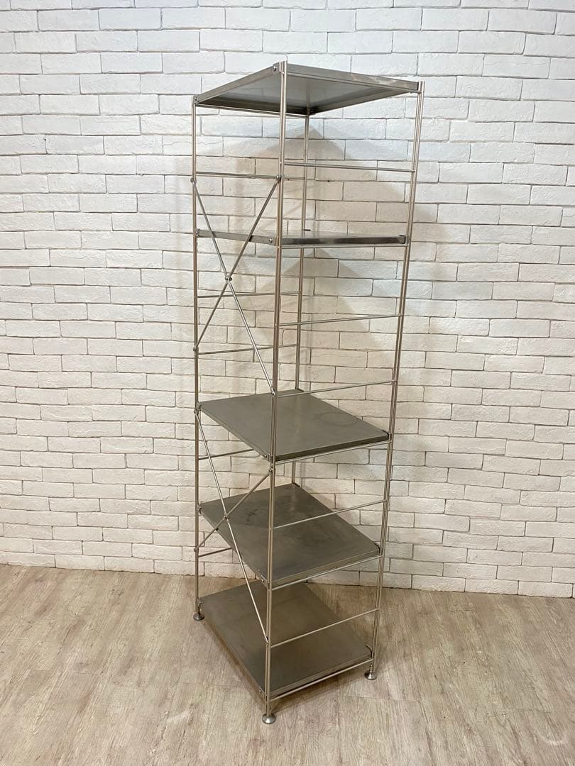 【おん　】無印　ステンレスユニット　メタルラック　棚　陳列　収納