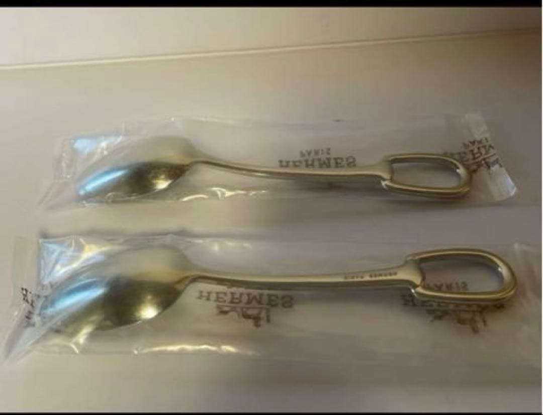 HERMES新品ティースプーン 〈アトラージュ〉 ステンレススティール✖️2