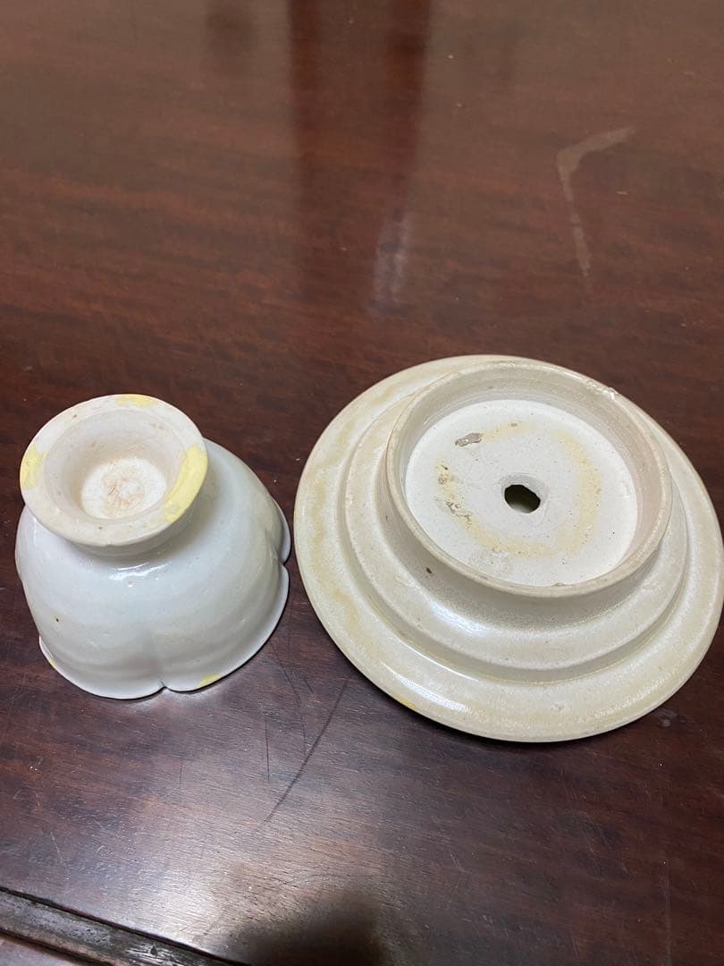 中国　宋　湖田窯　青白磁　盃　盃台