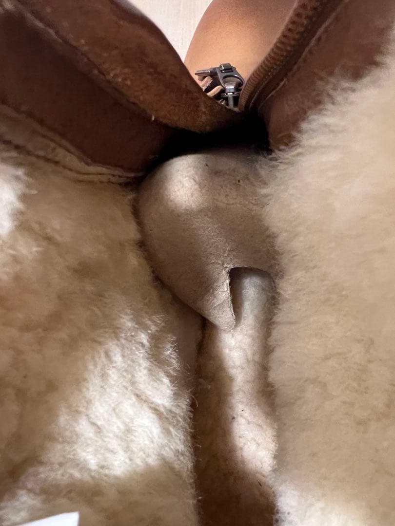 (美品) UGG アグ ジップアップ ムートンブーツ 24cm