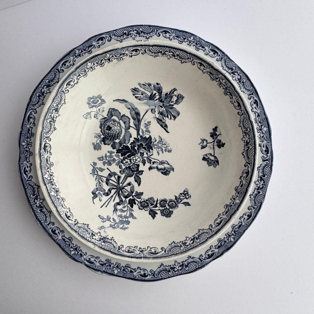 レア　フランスアンティーク　サルグミンヌ　Fontanges カロットプレート