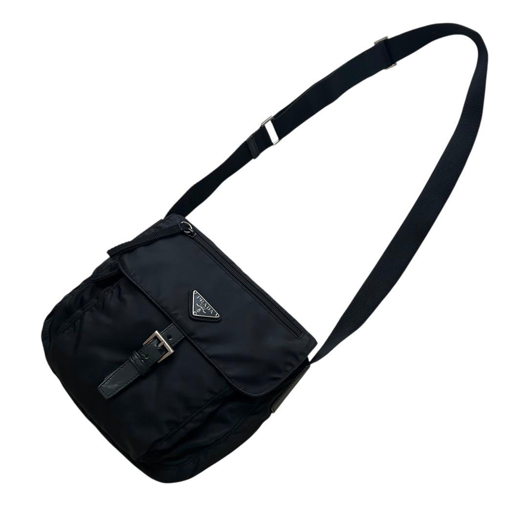 PRADA プラダ ショルダーバッグ テスート 黒