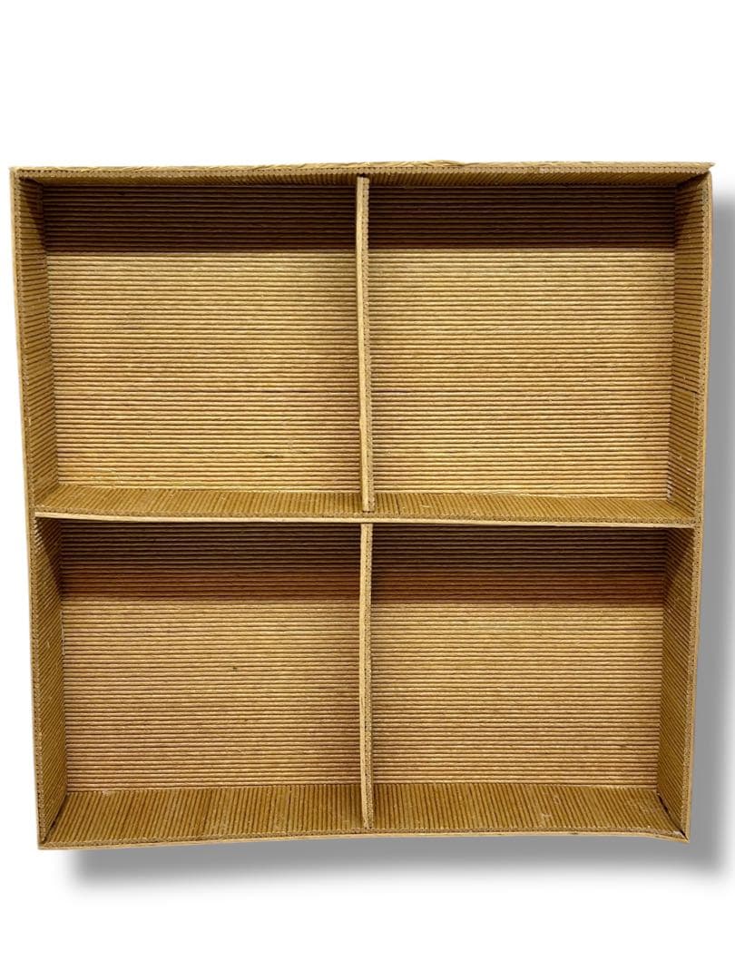 #紙製 クラフト兜飾り 手作り紙兜飾り 台付き