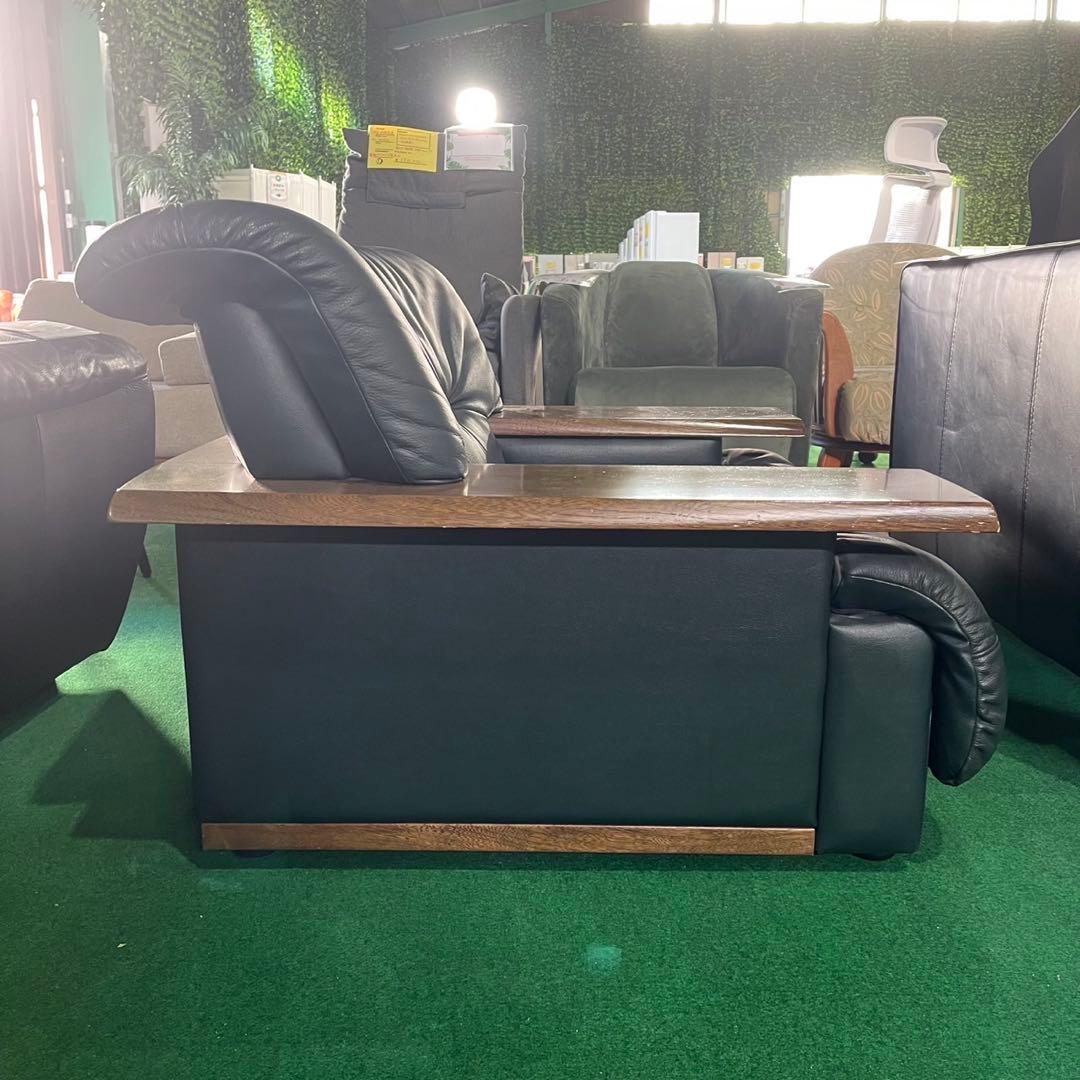 Karimoku 1人掛けソファ 幅94 本革 モダン 家具 Z053