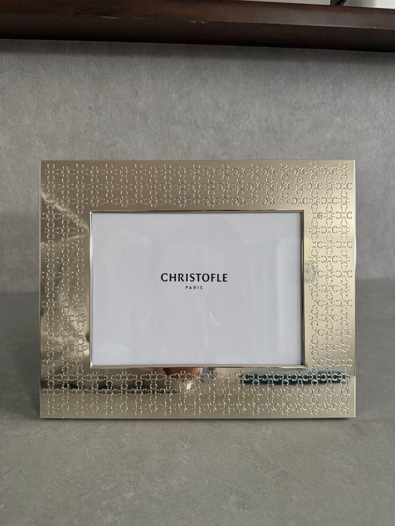 【新品】クリストフル シルバー 写真立て 約22x27cm