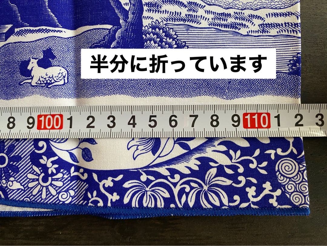 にな＊希少 新品 未使用 SPODEスポードブルーイタリア テーブルクロス