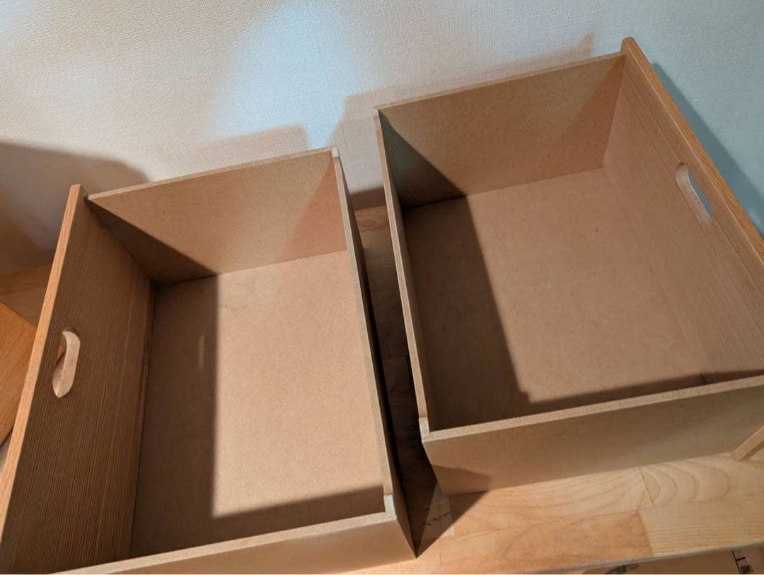 【送料込】無印良品 MUJI スタッキングシェルフ 引き出し 棚木製家具 オーク