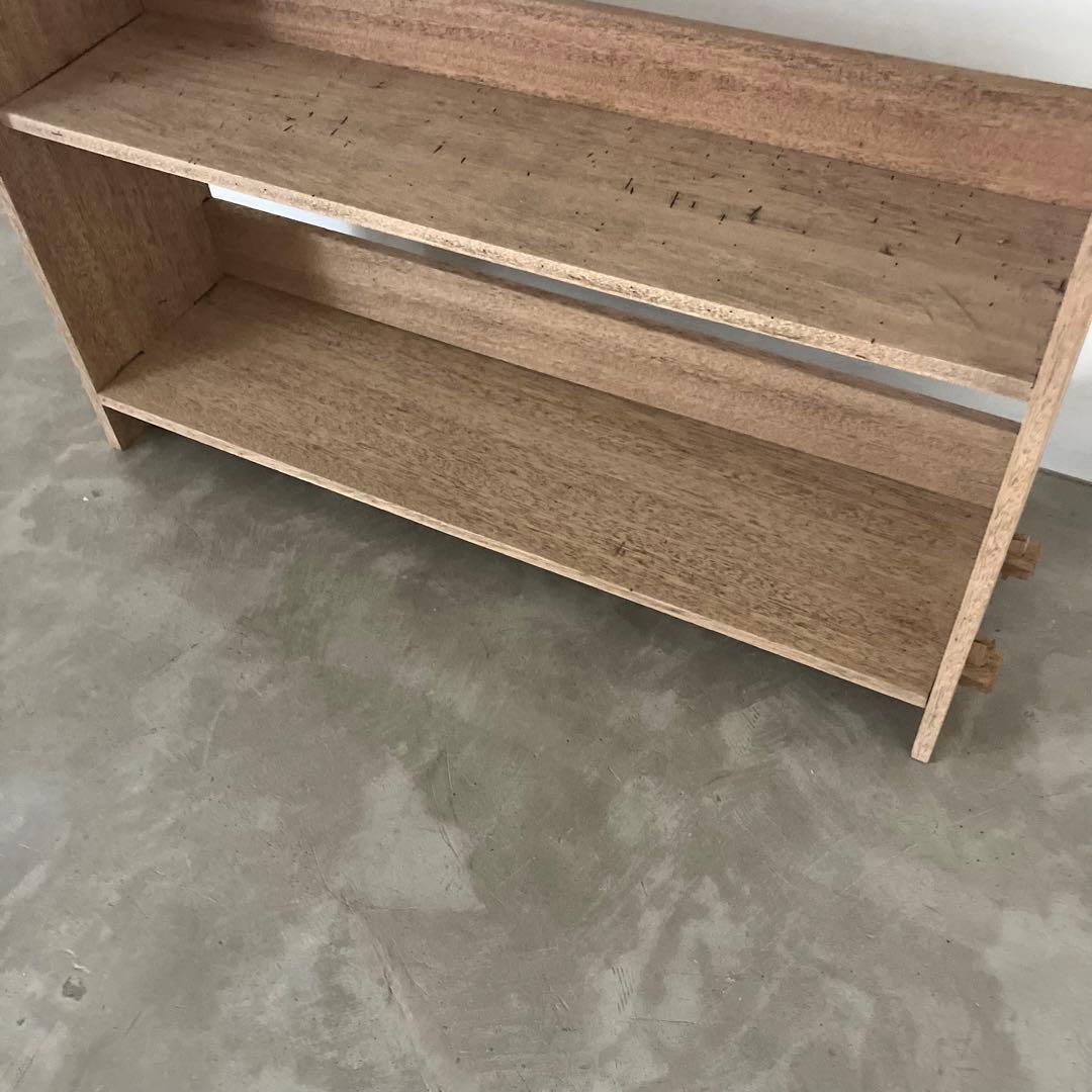 レトロ　ヴィンテージ　古家具　古道具　剥離家具　収納　木製　シェルフ　食器棚