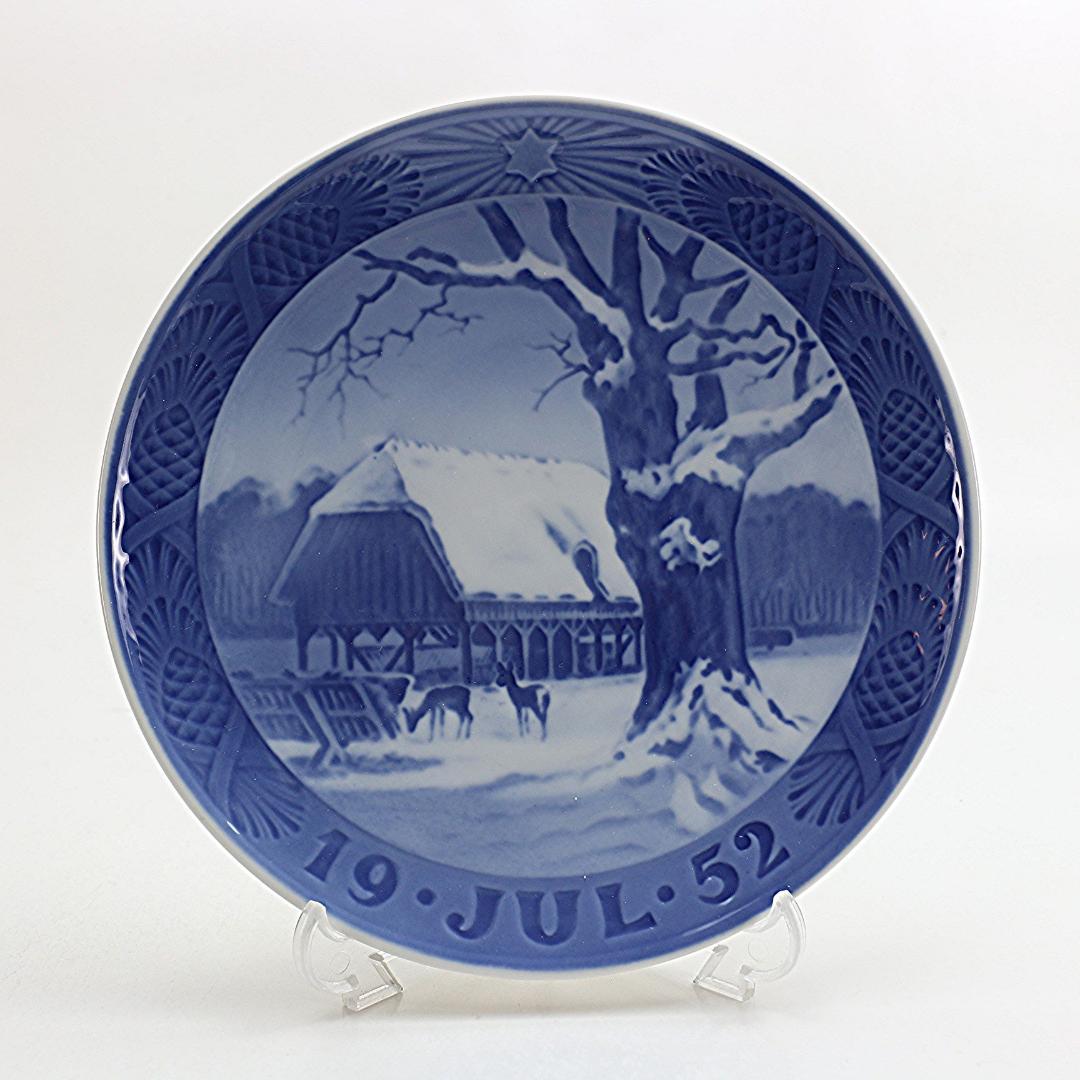 1952年 「森のクリスマス」 イヤープレート ロイヤルコペンハーゲン 北欧