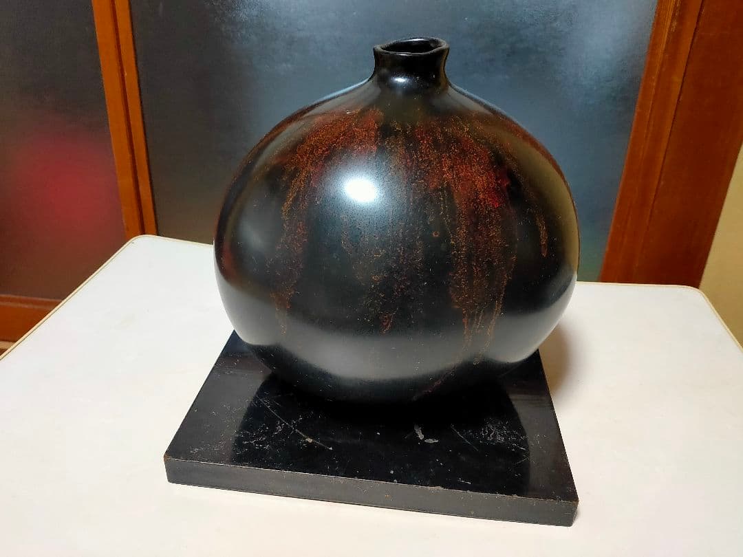 価格協議可能 漆芸 花瓶 岩手 一品物 元値100万円