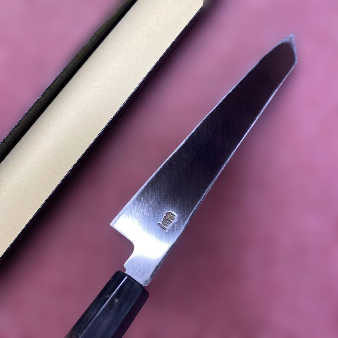 銀三　勘所切付柳刃包丁　240㎜ 8寸