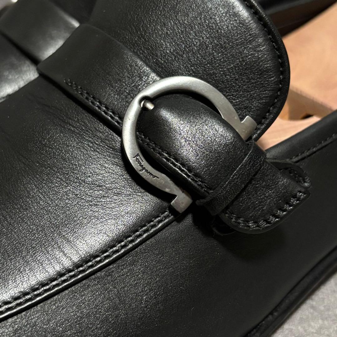 極美品　フェラガモ　ビットローファー　ガンチーニ　ブラック　本革　2243