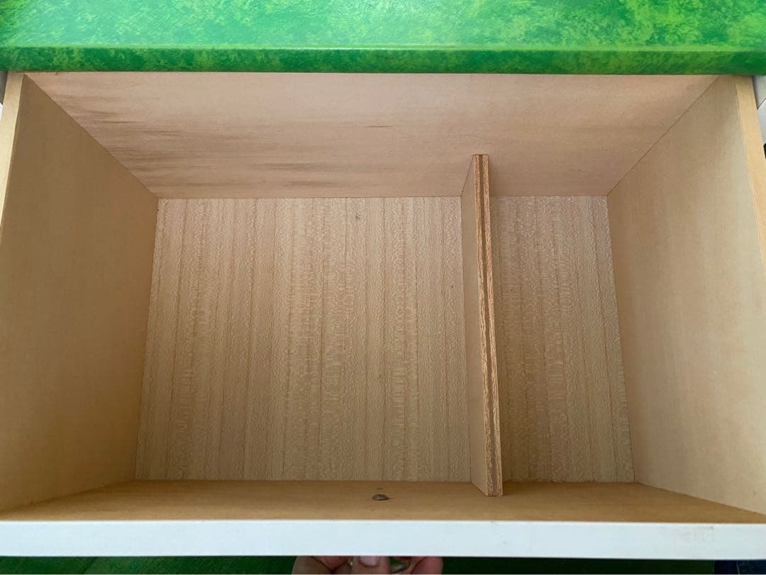 ドレッサー 鏡台 昭和レトロ 当時物 レトロポップ インテリア 緑 グリーン