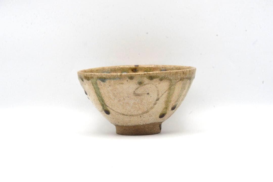 弥七田織部　茶碗　江戸時代　検索　魯山人　志野　唐津　茶入　抹茶