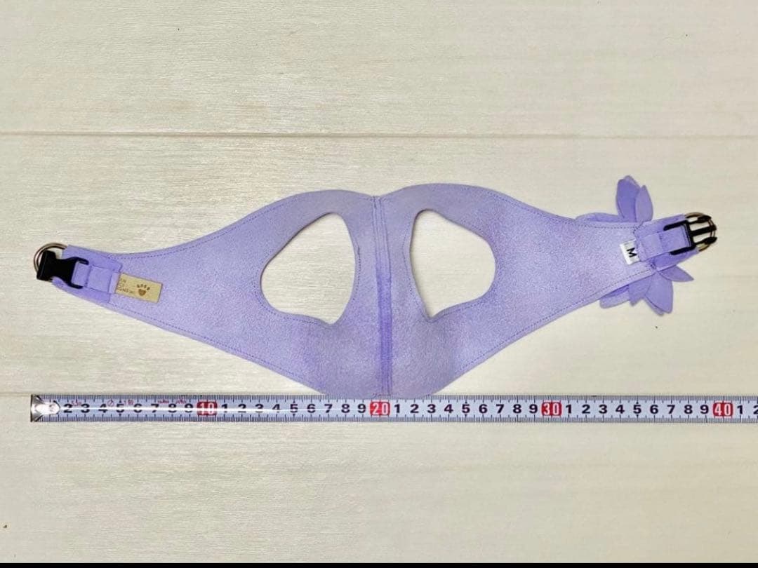 【新品未使用】スーザンランシー　ボディハーネス　小型犬・子猫用 紫の花装飾