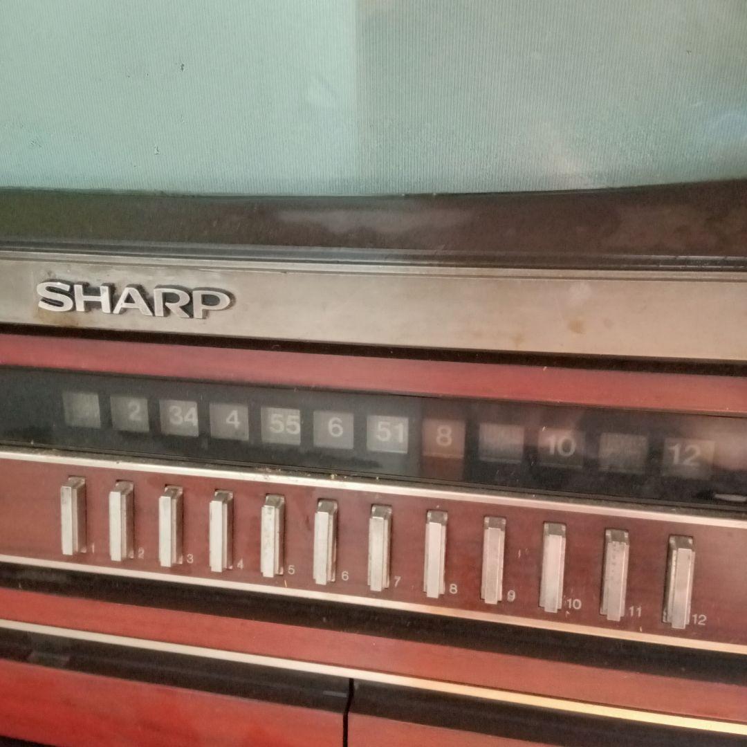 木目調 ブラウン管テレビ 大型