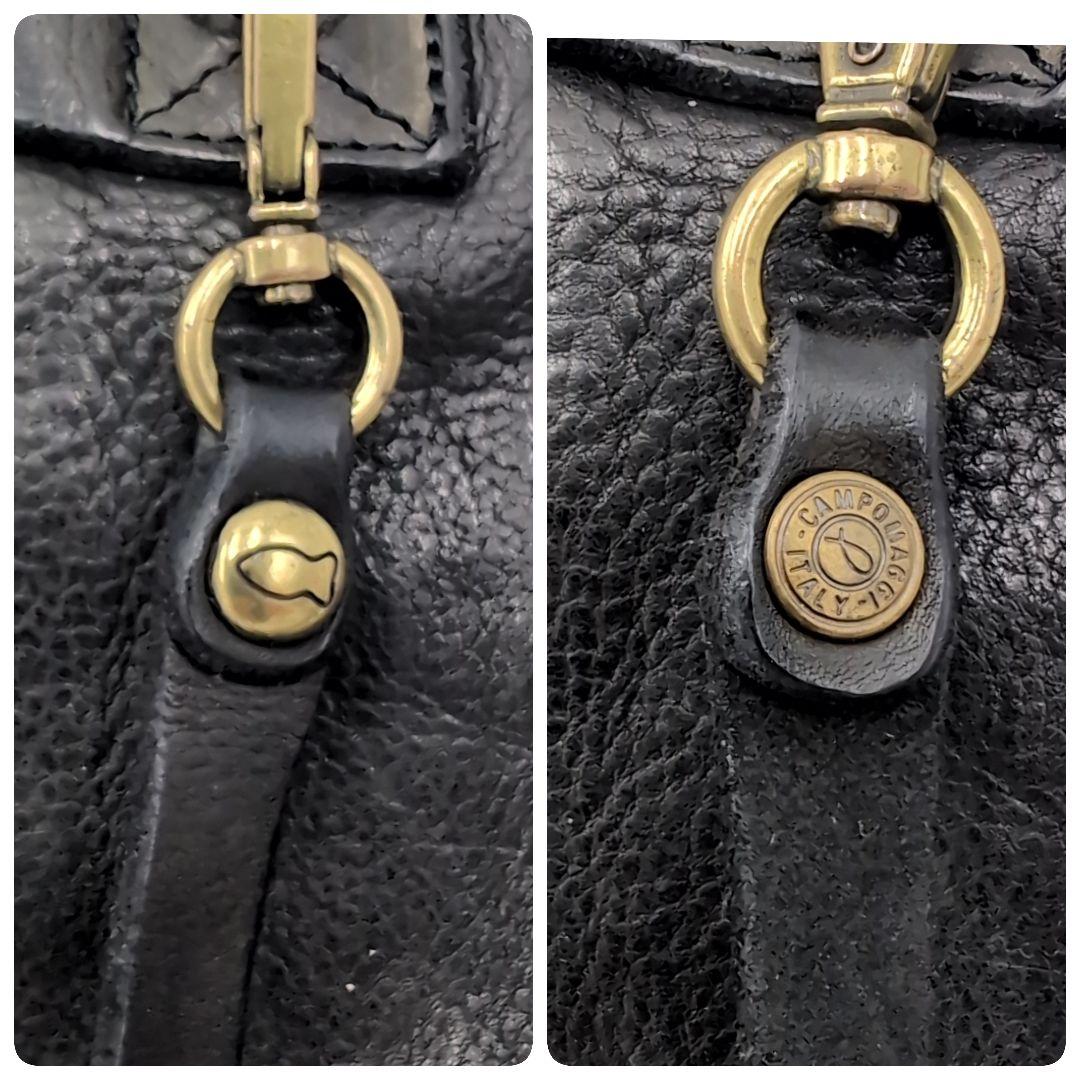 タグ付✨️ カンポマッジ 3way ショルダーバッグ 保管袋付 レザー ブラック