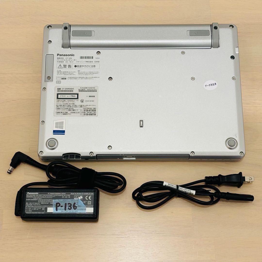 レッツノート PC Windows11 SSD DVD オフィス付き P-136