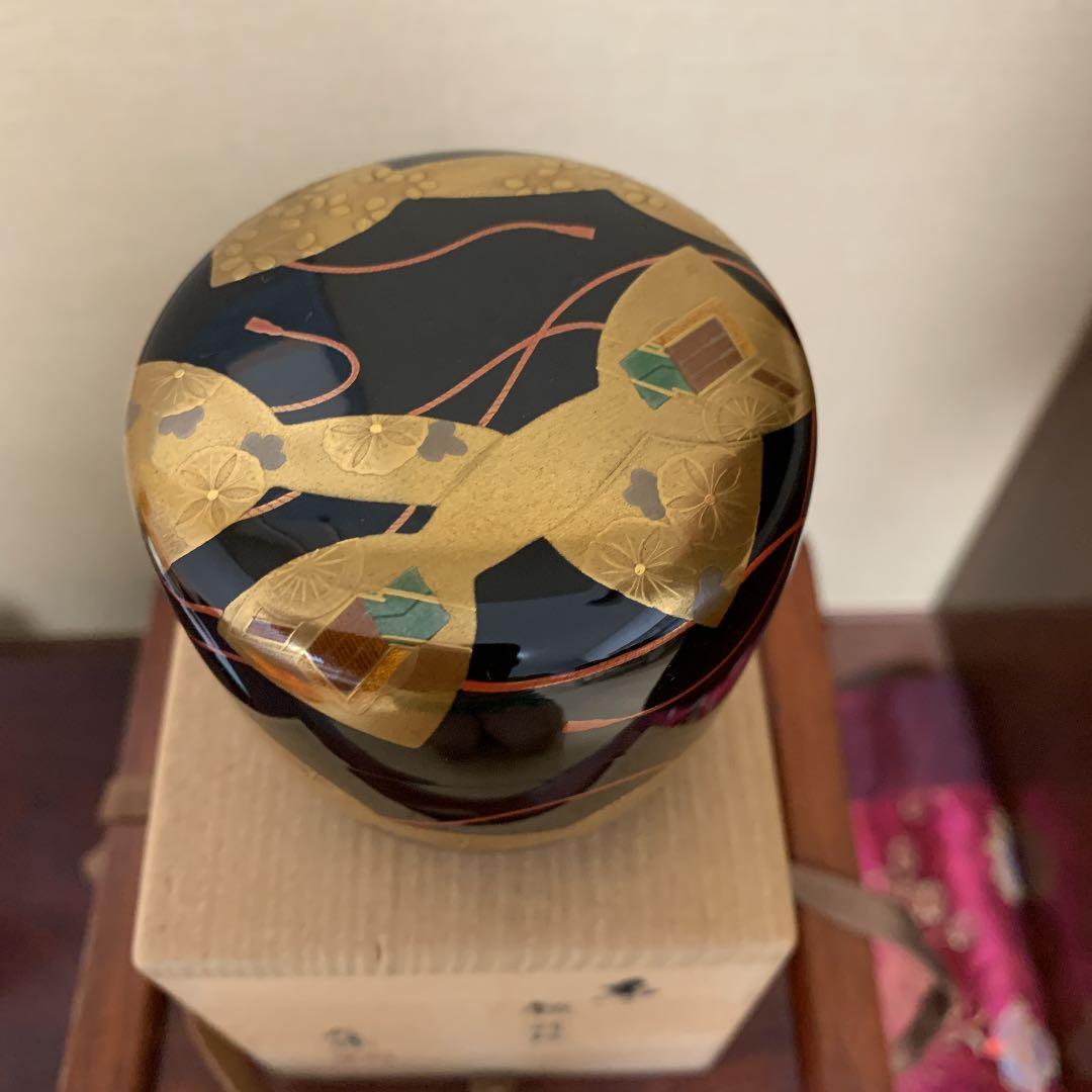 お値下げ　茶道具　輪島塗　若島孝雄作　大棗　鼓