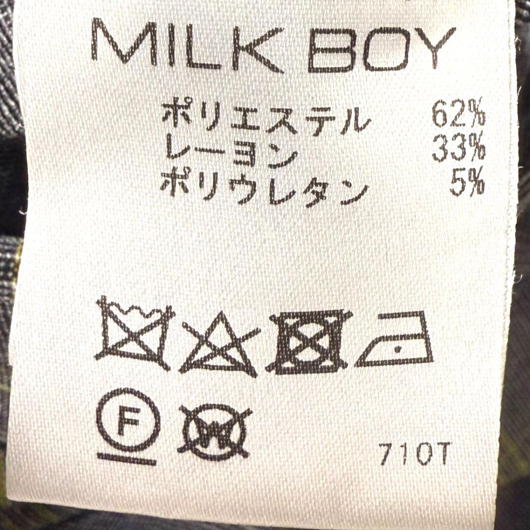 【ほぼ未使用】 MILKBOY チェック オールインワン スーツ メンズ