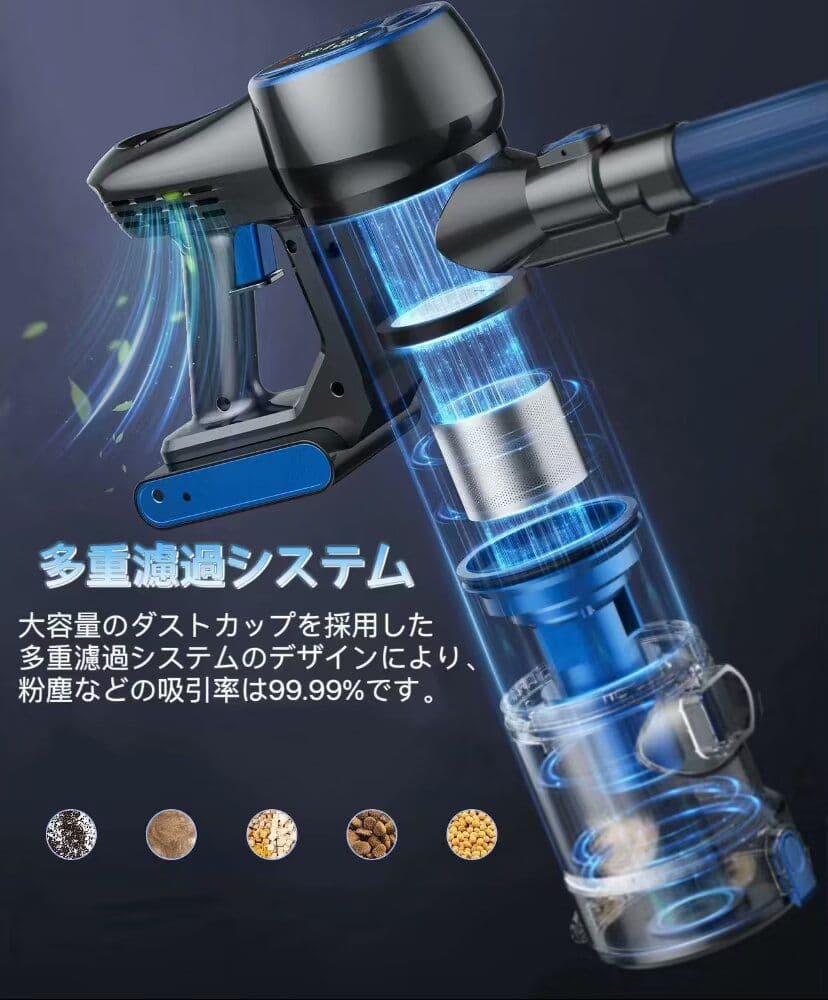 掃除機コードレス 充電式 取り外せる  低騒音 充電式 超軽量 掃車用 家庭用