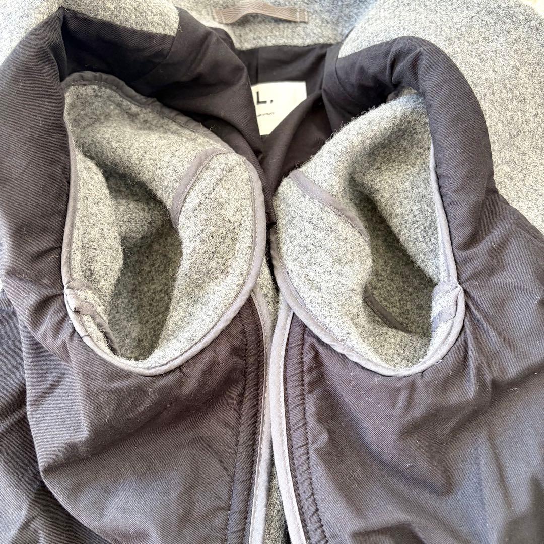 MHL. エムエイチエル ウール Pコート ダブルブレスト