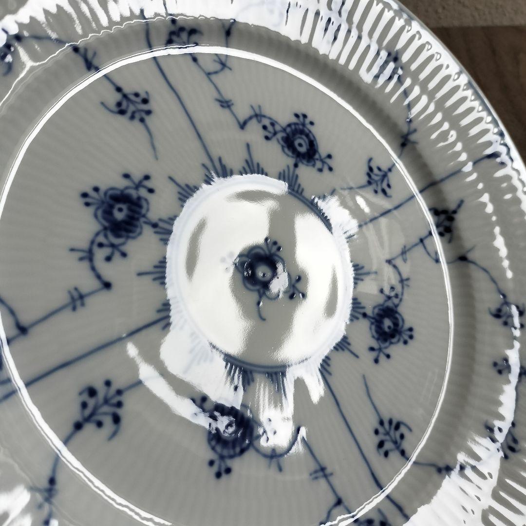 新品✨ロイヤルコペンハーゲン　ブルーフルーテッドプレイン プレート　22cm