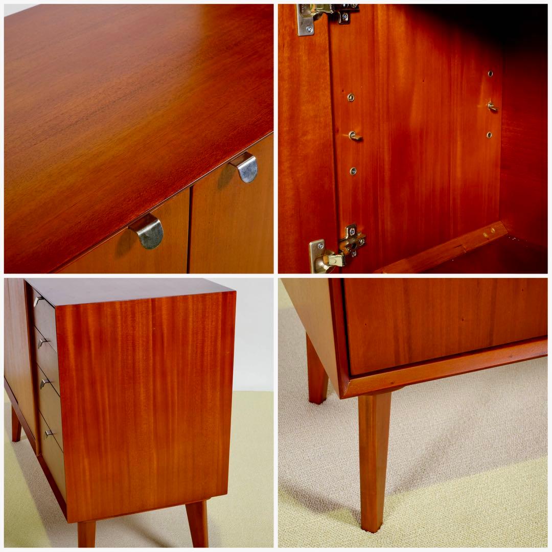 O 新品 北欧 キャビネット リビングボード 収納 本棚